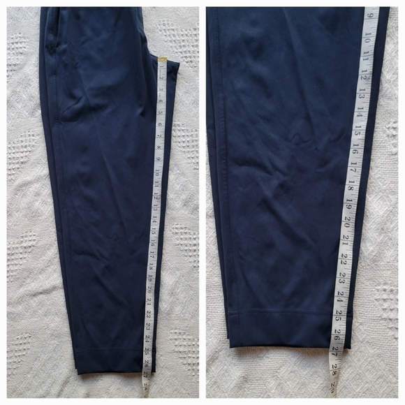 Lululemon Tapered-Leg Mid-Rise Casual Business Pant 7/8 Length - True Navy - Picture 10 of 11